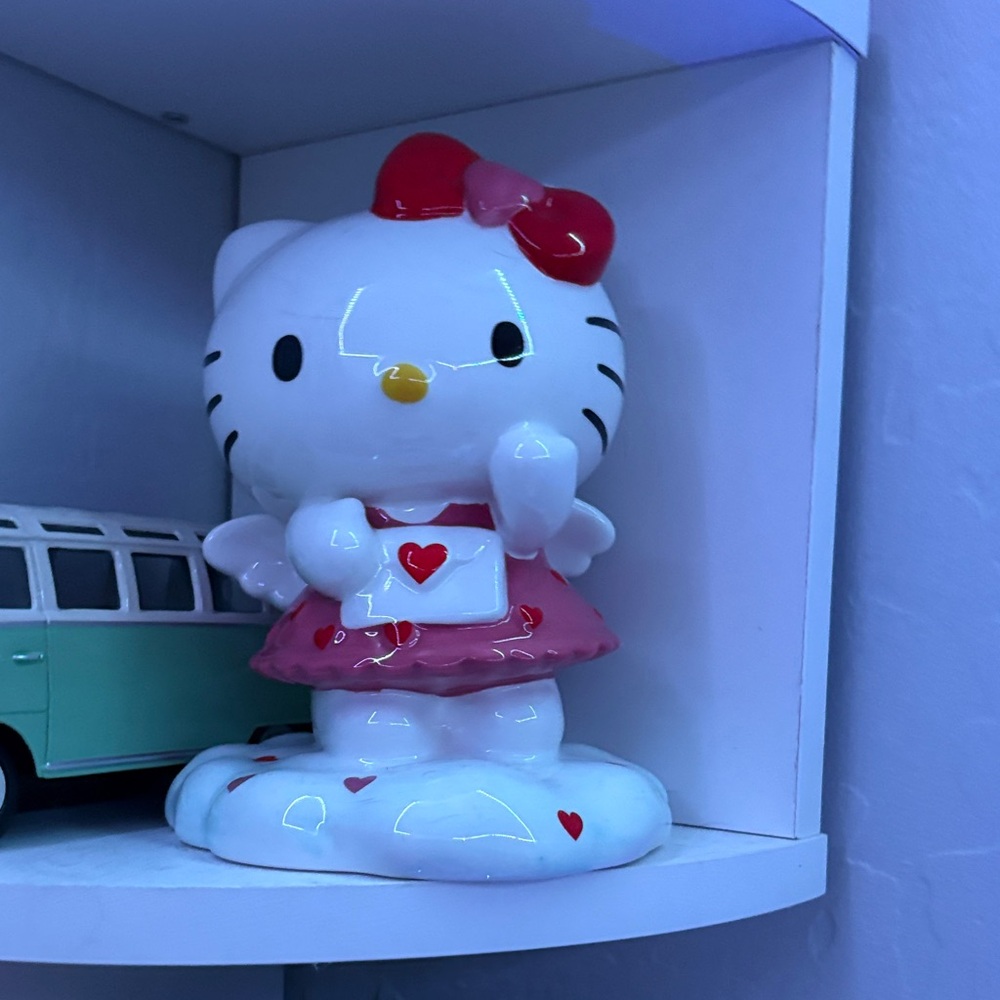 Hello Kitty Angel Figurine with Red Accents